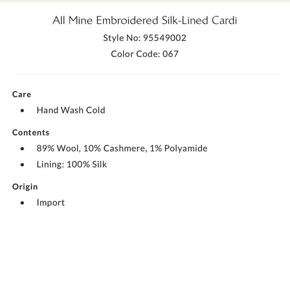 Free People All Mine Silk Lined Embroidered Cardi Pastel Peach Combo NWOT - Picture 7 of 11